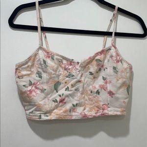 Floral Crop Tank